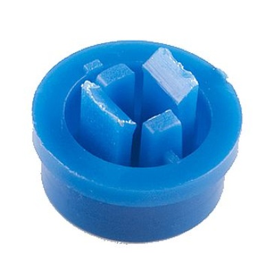 Cap 12x12 micro drukknop schakelaars rond blauw onderkant